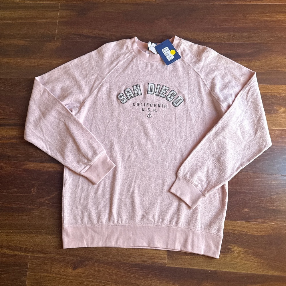Gear for Sports Light Pink San Diego California Unisex Sweatshirt Size Large